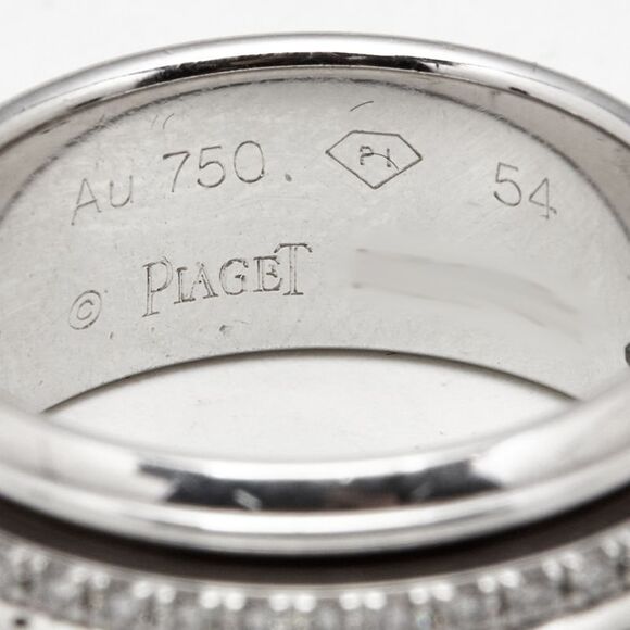 Piaget Possession Diamonds 18K White Gold Ring Size 54 - Picture 5 of 7